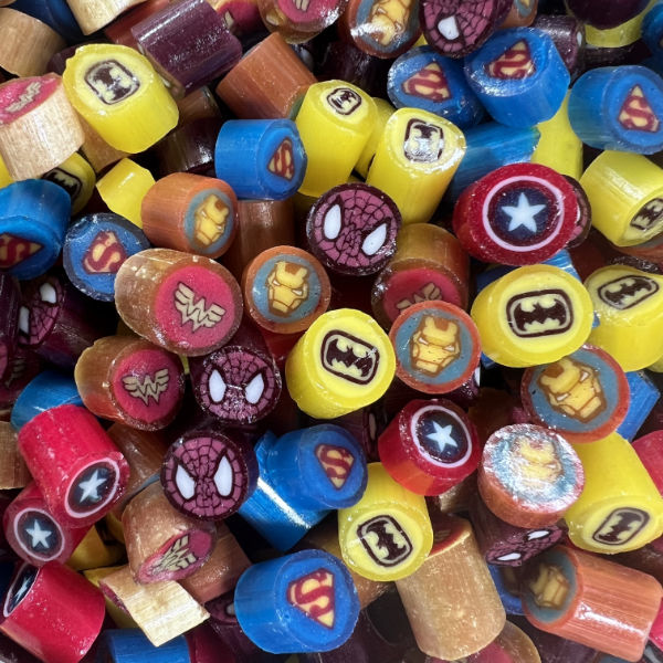 Superhero Rock Candy | Spider-Man, Batman, Superman